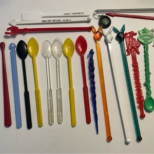Vibrant Swizzle Stick Collection for Parties